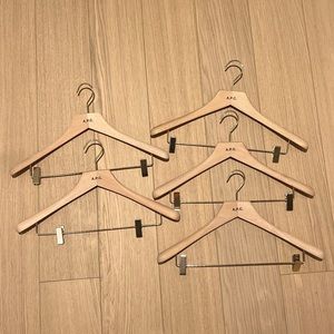 Pack of 5 Authentic A.P.C. Cedar Wood Pants Hangers 18”